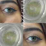 لنز لیزا لیز گرین Lezza lizz green سبز طبیعی با ته مایه عسلی