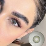 لنز لیزا وایلد لته طوسی سبز تیره lezza wild latte