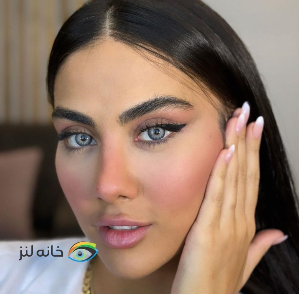 لنز طبی با رنگ طبیعی طوسی
